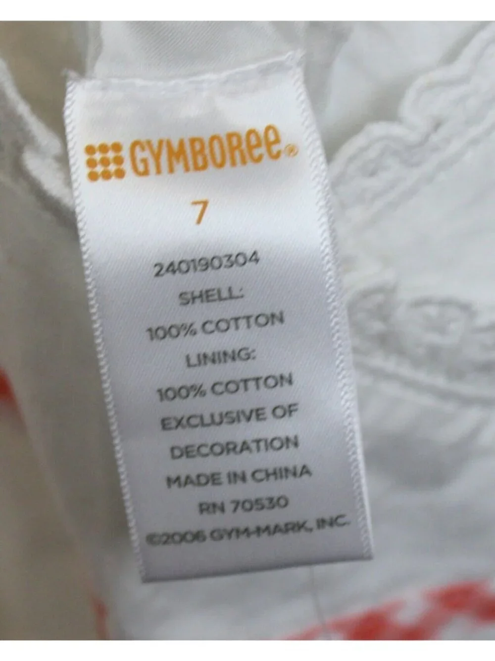 2006 Gymboree Freshly Picked Blouse Embroidered Flowers Lace sz 7 Spring Summer